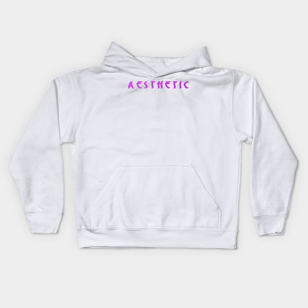 a e s t h e t i c s Kids Hoodie by Oh My Martyn